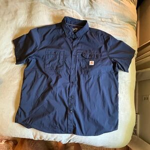 Carhartt Blue Casual Button Down Shirt